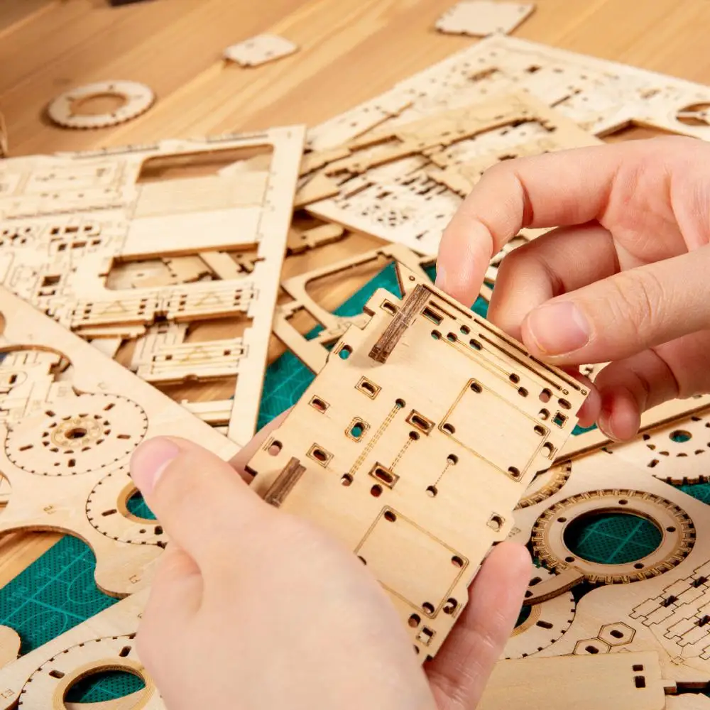 Wooden Globe Puzzle 3D DIY Mechanical Drive Model Transmission Gear Rotate Assembling Puzzles for Toys Adults
Wooden Globe Puzzle 3D DIY Mechanical Drive Model Transmission Gear Rotate Assembling Puzzles for Toys Adults
