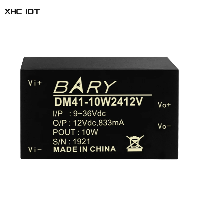 DC-DC Isolated Buck Power Supply Module 10W Industrial Component 12V Output Voltage 833mA for Smart Home Miniwatt DM41-10W2412V
DC-DC Isolated Buck Power Supply Module 10W Industrial Component 12V Output Voltage 833mA for Smart Home Miniwatt DM41-10W2412V