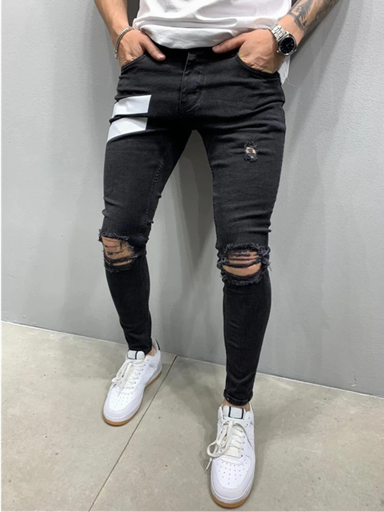 New Mens Jeans Print Destroyed Ripped Design Pencil Pants Ankle Skinny Long Pants Men High Quality Fashion Streetwear Jeans S-3X
New Mens Jeans Print Destroyed Ripped Design Pencil Pants Ankle Skinny Long Pants Men High Quality Fashion Streetwear Jeans S-3X