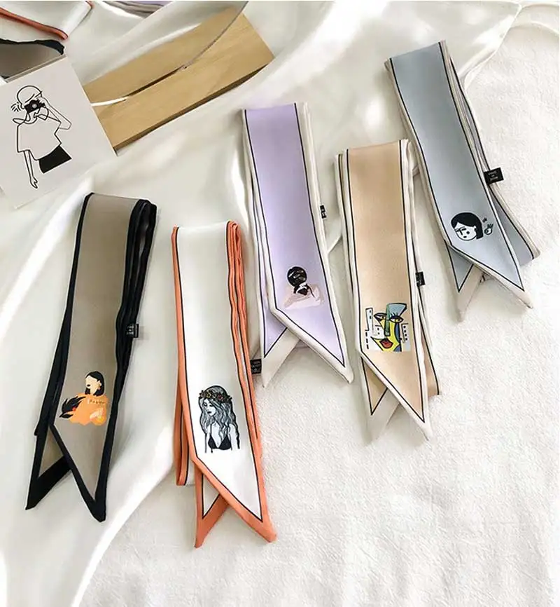 Elegant Women Small Silk Scarves Colorful Neckerchief Hair Scarf Small Neckerchief Headscarf Decorations Ribbon Female Scarf
Elegant Women Small Silk Scarves Colorful Neckerchief Hair Scarf Small Neckerchief Headscarf Decorations Ribbon Female Scarf