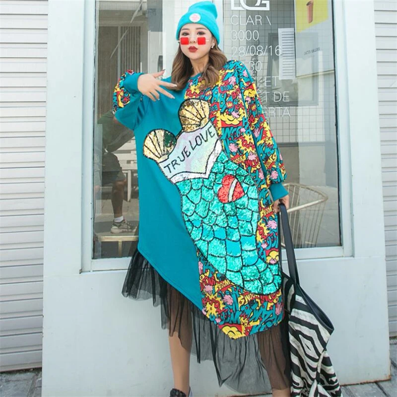 Платье-Русалка Женское, с блестками, асимметричное, Осеннее
Платье-Русалка Женское, с блестками, асимметричное, Осеннее