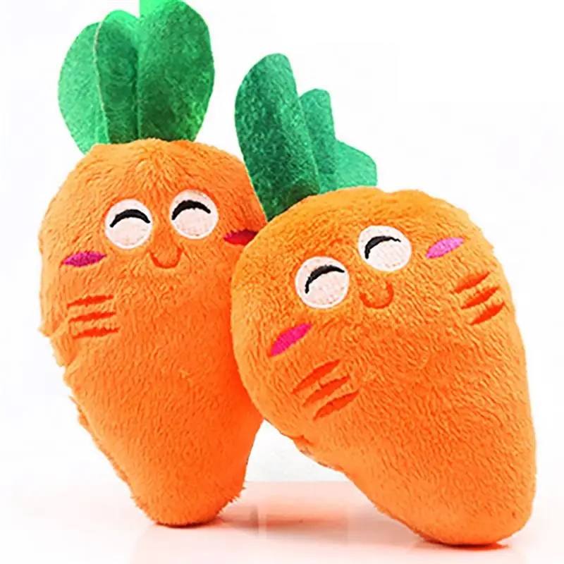 Игрушки Мультяшные собачки мягкие пищащие игрушки для животных милая плюшевая