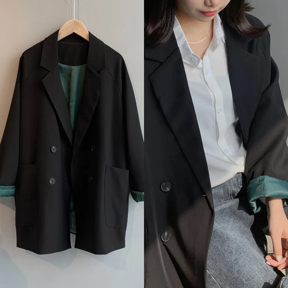 Spring 2020 Autumn New Sweet Women Jacket Long Sleeve Size Ladies Office Coat Notched Neck Black Suits Outwear QX801 
Spring 2020 Autumn New Sweet Women Jacket Long Sleeve Size Ladies Office Coat Notched Neck Black Suits Outwear QX801