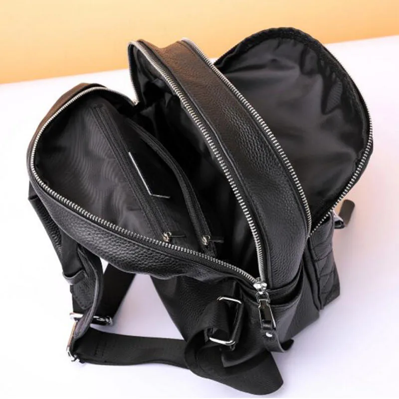 San Maries Women Ladies Genuine Cow Leather Backpacks For Teenage Girls Female School Shoulder Bag Books Bag Pack Mochila
San Maries Women Ladies Genuine Cow Leather Backpacks For Teenage Girls Female School Shoulder Bag Books Bag Pack Mochila