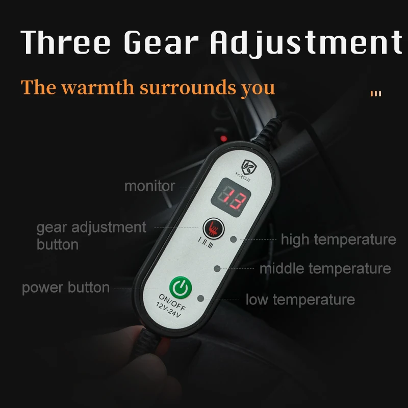 Karcle Heated Car Seat Cushion Cover Heating Pad 12V-24V Universal Warmer Heater Protector for Winter | Автомобили и мотоциклы