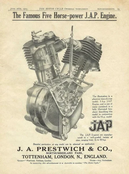 Details About THE FAMOUS FIVE HORSE-POWER J.A.P ENGINE METAL TIN SIGN POSTER WALL PLAQUE
Details About THE FAMOUS FIVE HORSE-POWER J.A.P ENGINE METAL TIN SIGN POSTER WALL PLAQUE