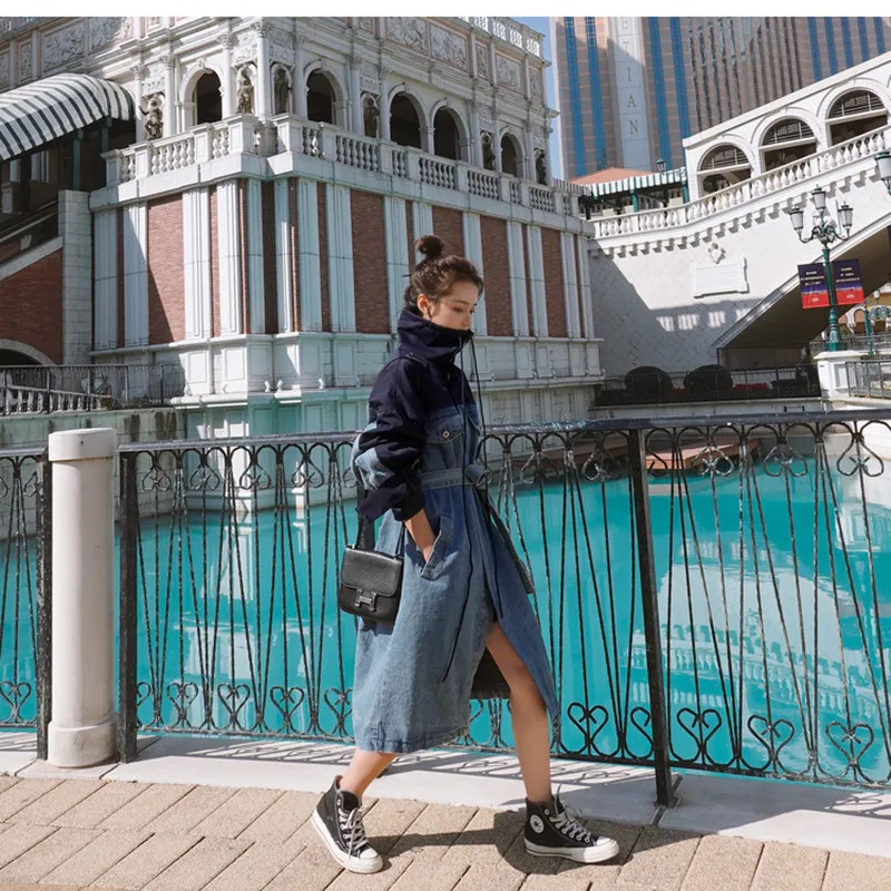 2021 New Windbreaker Trendy Fashion Mid-length Women's Stylish Temperament And Gentle Stitching Denim Trench
2021 New Windbreaker Trendy Fashion Mid-length Women's Stylish Temperament And Gentle Stitching Denim Trench