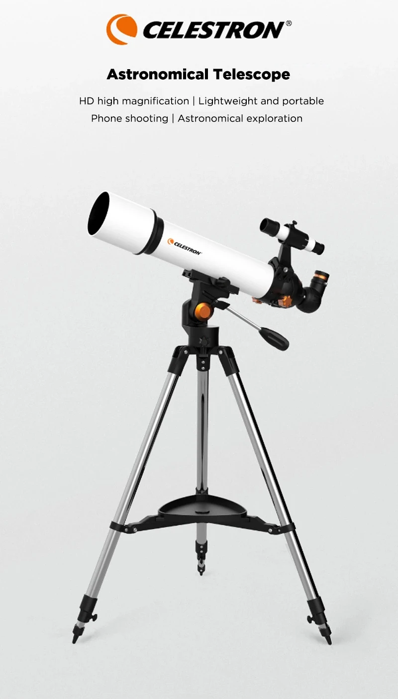 

! Профессиональный астрономический телескоп Xiaomi CELESTRON HD преломляющий 80 мм телескоп с красной точкой телескоп с зумом для космоса лунной пла...