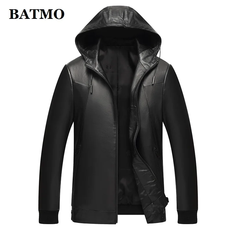 BATMO natural leather hooded jackets men,men's slim real sheepskin jackets ,plus-size L-4XL 18028
BATMO natural leather hooded jackets men,men's slim real sheepskin jackets ,plus-size L-4XL 18028