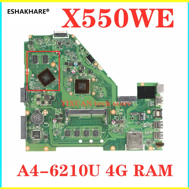 Материнская плата для ноутбука X550WE ASUS X550W D552W X552E X550EP оригинальная материнская A4