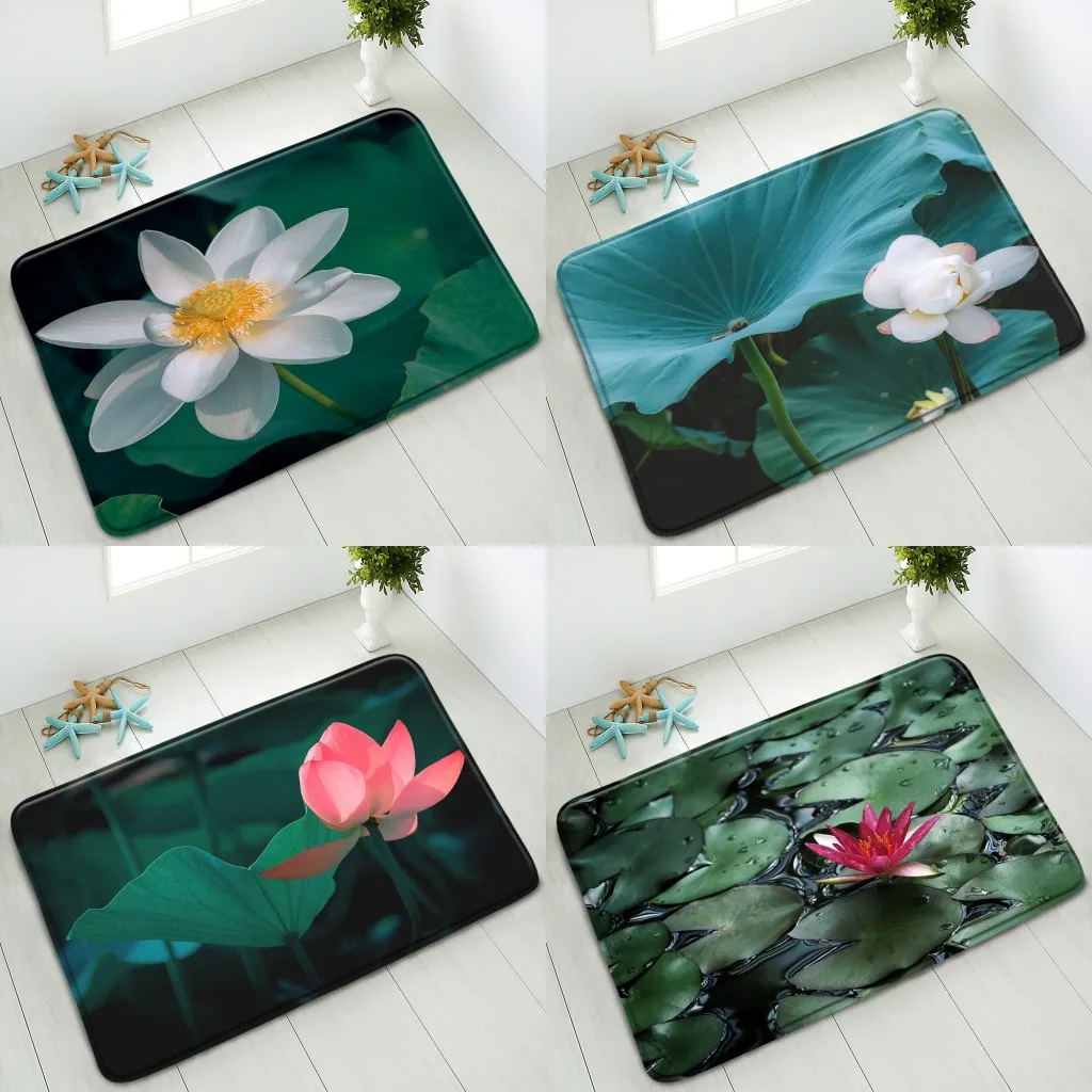 Нескользящий коврик для ванной Lotus, Придверный коврик для спальни, гостиной, кухни, стирающийся, впитывающий, домашний декор
Нескользящий коврик для ванной Lotus, Придверный коврик для спальни, гостиной, кухни, стирающийся, впитывающий, домашний декор