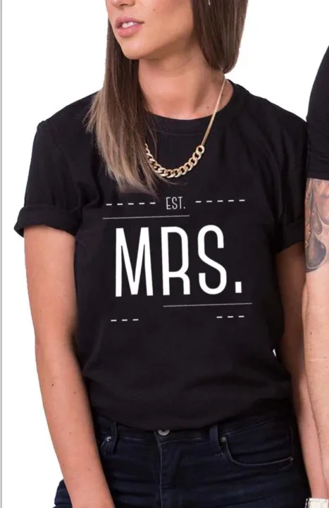 King Queen Couples T Shirt MR MRS Print Couple Tshirt Summer Fashion Woman T-shirt Casual O-Neck Tops Lovers Tee Shirt
King Queen Couples T Shirt MR MRS Print Couple Tshirt Summer Fashion Woman T-shirt Casual O-Neck Tops Lovers Tee Shirt