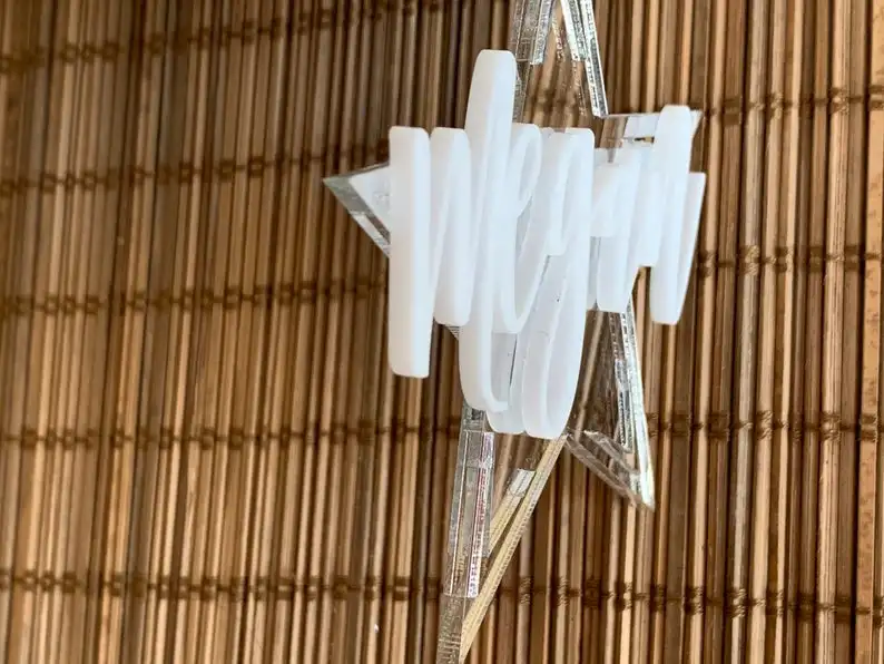 3D Custom Acrylic different name Ornament Star laser cut names wedding Family Christmas Gift Tags gift for guest party favor
3D Custom Acrylic different name Ornament Star laser cut names wedding Family Christmas Gift Tags gift for guest party favor