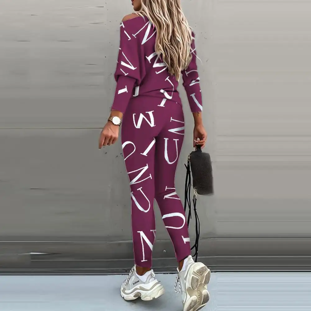 Spring Autumn Casual Outfit Letters Print Long Sleeve Top Spring Women Blouse Pants Tracksuit for Sports 2 pieces sets
Spring Autumn Casual Outfit Letters Print Long Sleeve Top Spring Women Blouse Pants Tracksuit for Sports 2 pieces sets