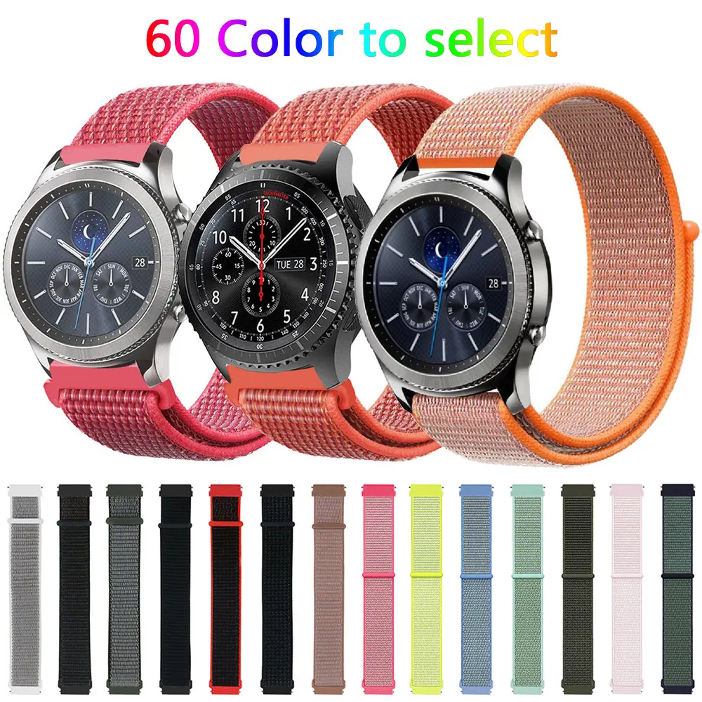 Ремешок нейлоновый для Samsung Gear S3 Classic, спортивный водонепроницаемый браслет для смарт-часов Galaxy Watch 46 мм 42 мм
Ремешок нейлоновый для Samsung Gear S3 Classic, спортивный водонепроницаемый браслет для смарт-часов Galaxy Watch 46 мм 42 мм