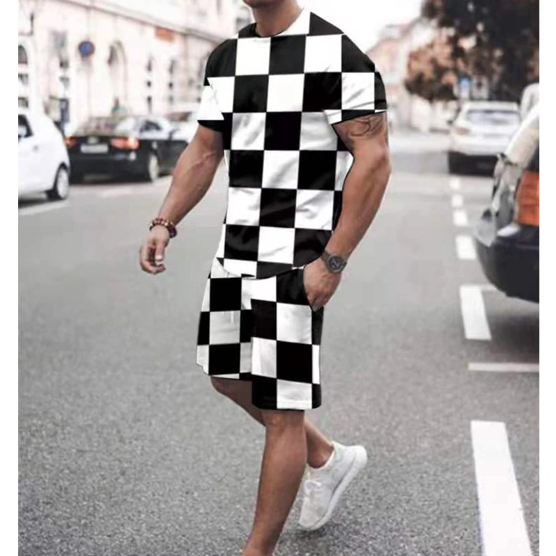 New Summer Fashion Men's 2-Piece Sportswear Casual Short-Sleeved T-Shirt + Shorts Suit Outdoor Running Fitness Top
New Summer Fashion Men's 2-Piece Sportswear Casual Short-Sleeved T-Shirt + Shorts Suit Outdoor Running Fitness Top