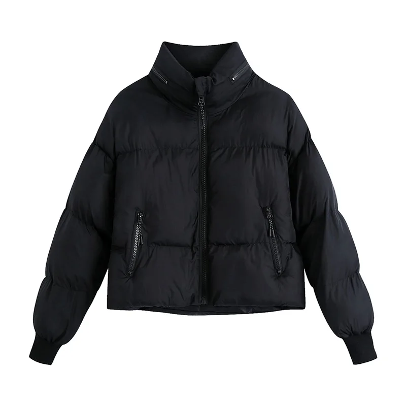 TRAF Women 2021 Fashion Solid Color Warm Pocket Zipper Cotton Jacket Retro Long-Sleeved Stand-Up Collar Outerwear Streetwear
TRAF Women 2021 Fashion Solid Color Warm Pocket Zipper Cotton Jacket Retro Long-Sleeved Stand-Up Collar Outerwear Streetwear