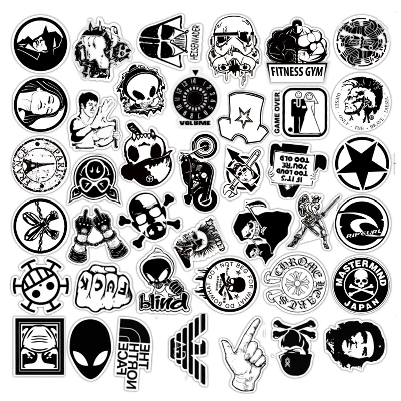 10/30/50PCS Black And White Non-Repeatable Retro Boy Decorative Skateboard Waterproof Removable Graffiti Car Stickers Wholesale
10/30/50PCS Black And White Non-Repeatable Retro Boy Decorative Skateboard Waterproof Removable Graffiti Car Stickers Wholesale