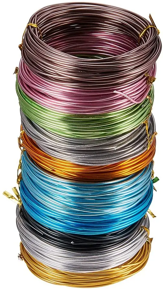 10 Rolls 10 Colors Aluminum Craft Wire 12 Gauge Flexible Artistic Floral Jewelry Beading Wire Each Roll 32 Feet
10 Rolls 10 Colors Aluminum Craft Wire 12 Gauge Flexible Artistic Floral Jewelry Beading Wire Each Roll 32 Feet