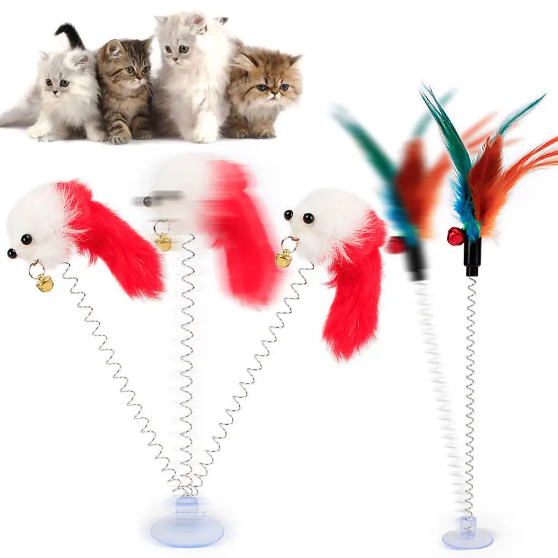 Cat Interactive Toy With Sucker Spring Feather Plush Mouse Funny Pet Toys lpfk Small Animals Toys Pet Products Home & Garden New
Cat Interactive Toy With Sucker Spring Feather Plush Mouse Funny Pet Toys lpfk Small Animals Toys Pet Products Home & Garden New