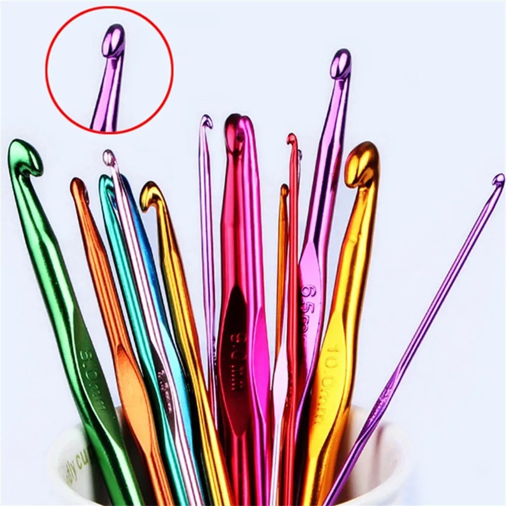 Crochet Hook 14pcs/Set Multi Colour Aluminum 2-8mm Yarn Sewing Accessories Tools DIY Craft Knit Needle Tool Knitting Needles Set
Crochet Hook 14pcs/Set Multi Colour Aluminum 2-8mm Yarn Sewing Accessories Tools DIY Craft Knit Needle Tool Knitting Needles Set