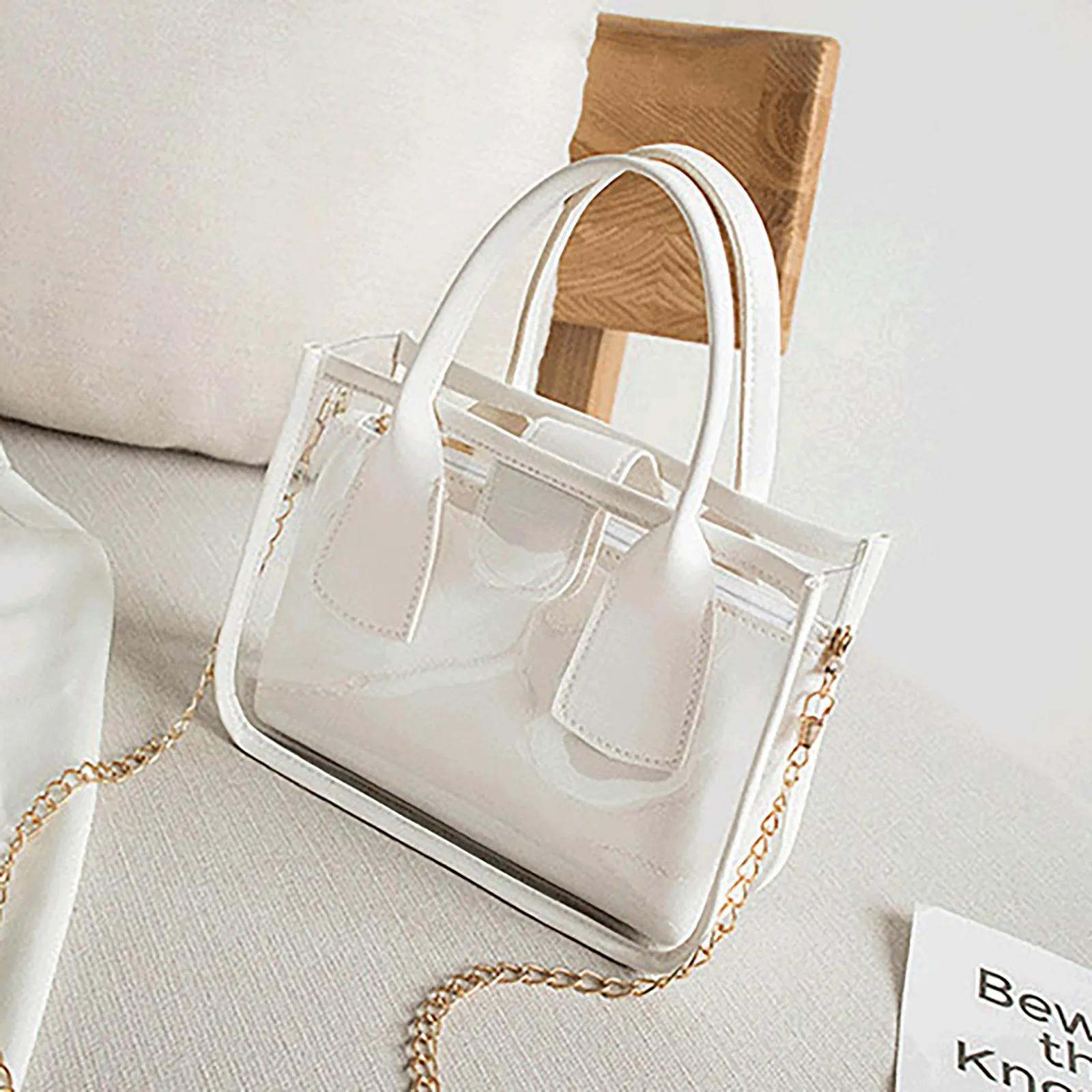 Casual PVC Transparent Clear Women Crossbody Bags Shoulder Bag Handbag Jelly Small Phone Bags with Card Holder Wide Straps Flap
Casual PVC Transparent Clear Women Crossbody Bags Shoulder Bag Handbag Jelly Small Phone Bags with Card Holder Wide Straps Flap