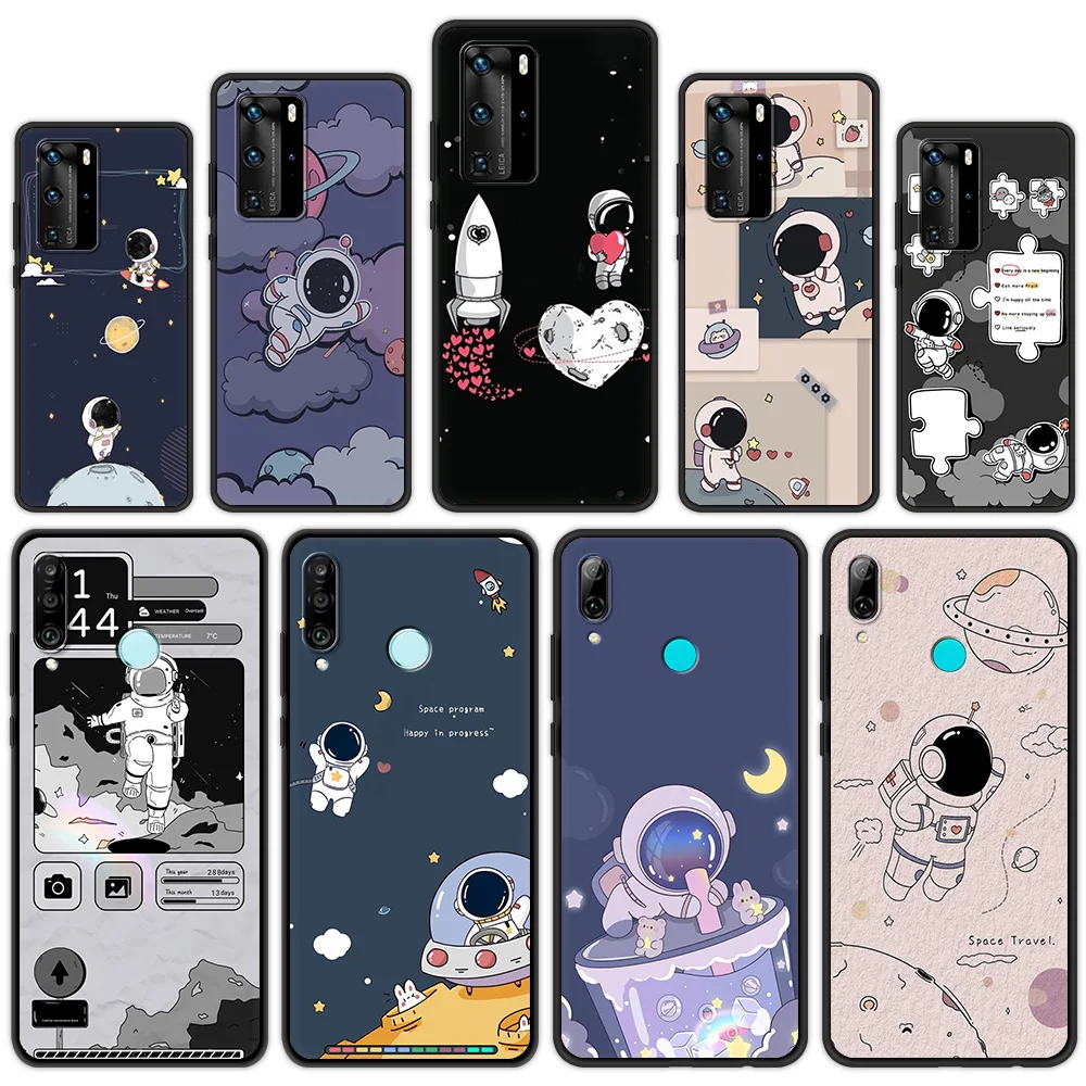 Cartoon Cosmonaut Fundas Case For Huawei P30 Pro P Smart Z P40 Lite E Y6 Y7 2019 Phone Cover Soft For Huawei P30 Lite Shell TPU
Cartoon Cosmonaut Fundas Case For Huawei P30 Pro P Smart Z P40 Lite E Y6 Y7 2019 Phone Cover Soft For Huawei P30 Lite Shell TPU