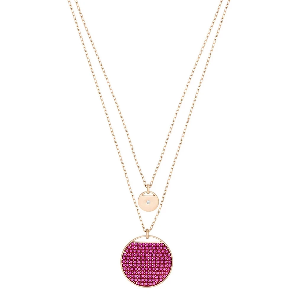 Fashion SWA New Original Round Double Layer Pendant Necklace Fresh Fashion Racket Crystal Ladies Wild Romantic Jewelry Gift
Fashion SWA New Original Round Double Layer Pendant Necklace Fresh Fashion Racket Crystal Ladies Wild Romantic Jewelry Gift
