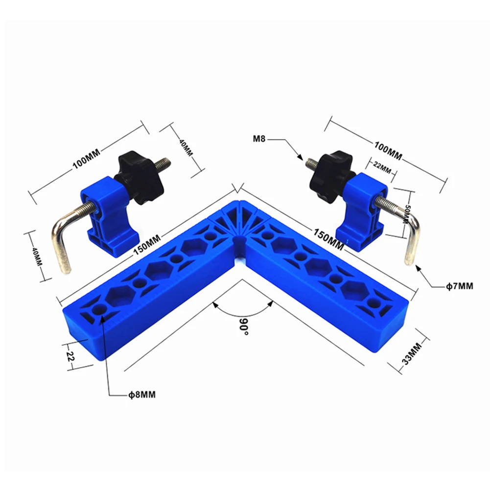 2Pcs Aluminium Alloy 90 Degree Positioning Squares Right Angle Clamps Woodworking Carpenter Tools Corner Clamping Fast delivery
2Pcs Aluminium Alloy 90 Degree Positioning Squares Right Angle Clamps Woodworking Carpenter Tools Corner Clamping Fast delivery