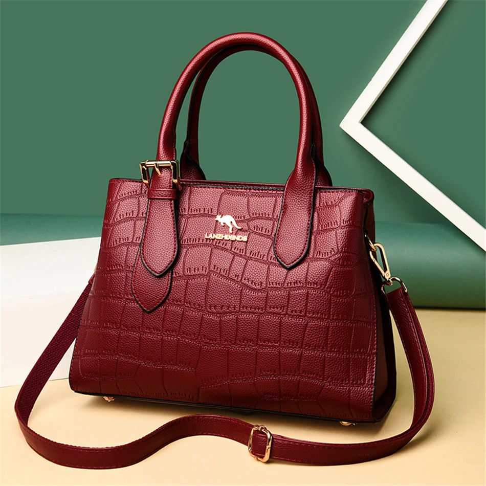 Stone Pattern Lady Totes Bag Large Capacity Handbags Soft Leather Shoulder Bags for Women 2021 Fashion Belt Female Crossbody Bag
Stone Pattern Lady Totes Bag Large Capacity Handbags Soft Leather Shoulder Bags for Women 2021 Fashion Belt Female Crossbody Bag