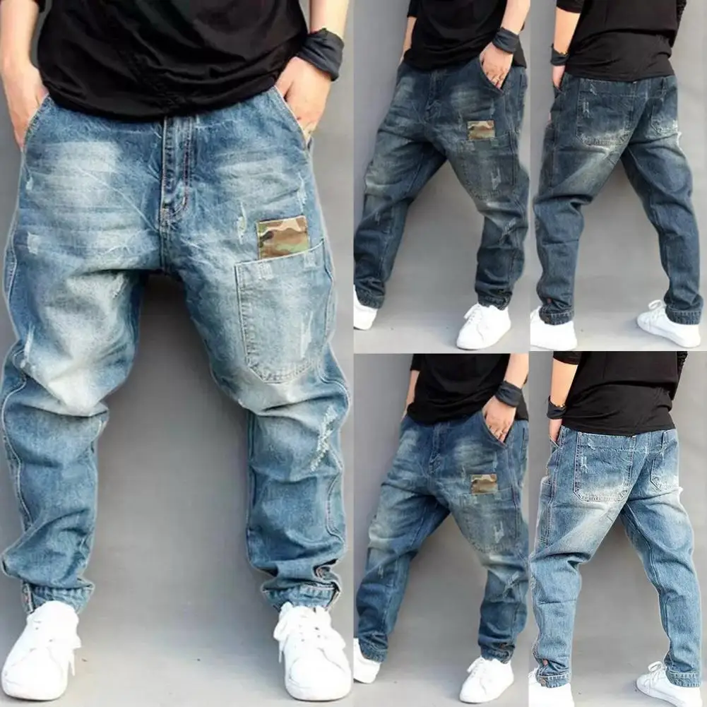 Man Pants Mid Waist Double Pocket Zip Closure Worn Man Jeans for Outdoor Activity
Man Pants Mid Waist Double Pocket Zip Closure Worn Man Jeans for Outdoor Activity