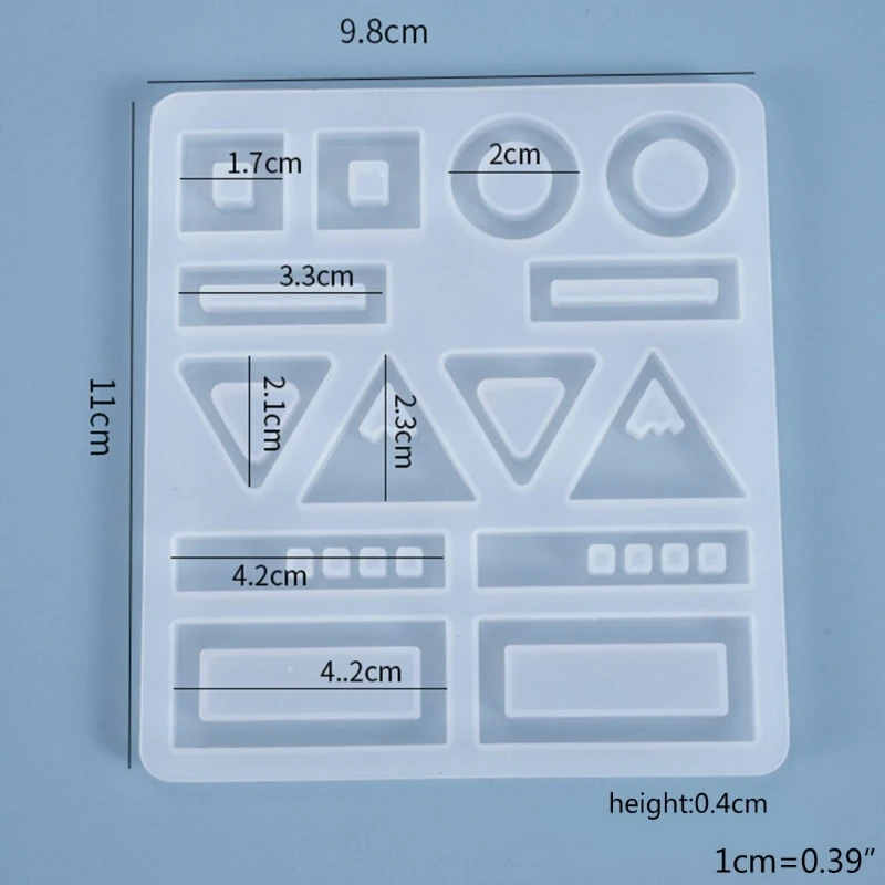 13MC DIY Crafts Crystal Epoxy Resin Mold Earring Ear Pendant Casting Silicone Mould
13MC DIY Crafts Crystal Epoxy Resin Mold Earring Ear Pendant Casting Silicone Mould