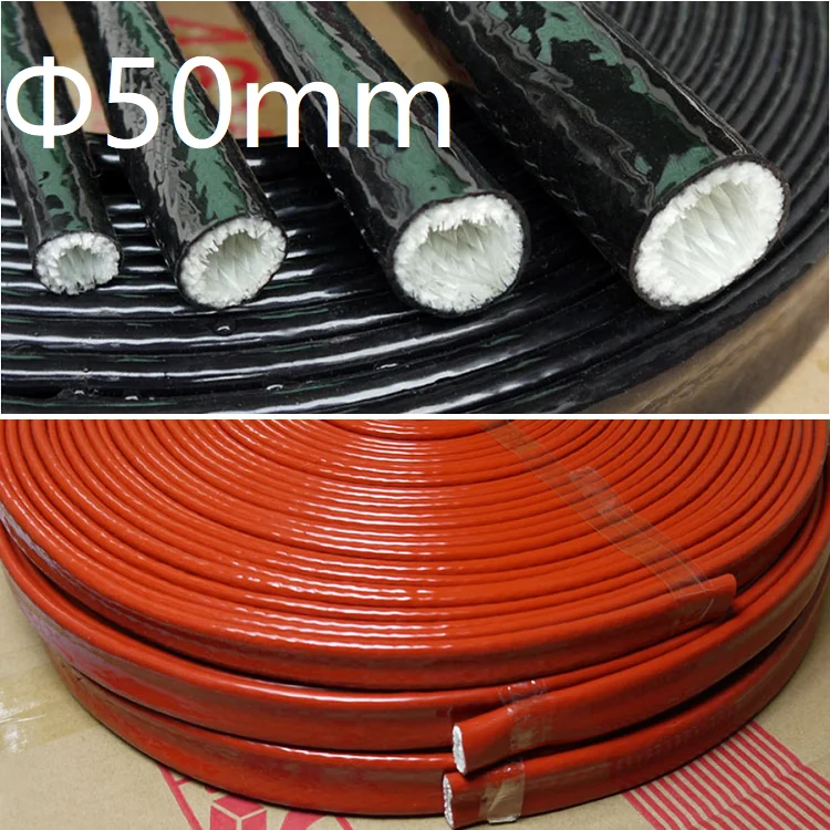 Thickening Fire Proof Tube ID 50mm Silicone Fiberglass Cable Sleeve High Temperature Oil Resistant Insulated Wire Protect Pipe
Thickening Fire Proof Tube ID 50mm Silicone Fiberglass Cable Sleeve High Temperature Oil Resistant Insulated Wire Protect Pipe