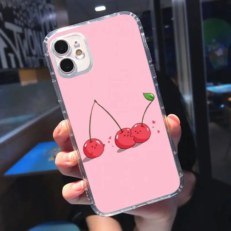 Cute Cartoon Lovely Cherry Strawberry Phone Case Transparent soft For iphone 5 5s 5c se 6 6s 7 8 11 12 plus mini x xs xr pro max 
Cute Cartoon Lovely Cherry Strawberry Phone Case Transparent soft For iphone 5 5s 5c se 6 6s 7 8 11 12 plus mini x xs xr pro max