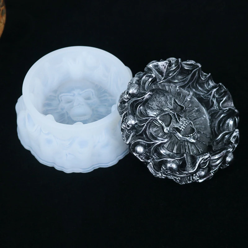 Silicone Mold For Cement Resin Ashtray Craft Resin Mold Skull Mold For DIY Making Crystal Epoxy UV Gift Boy Skull Ashtray
Silicone Mold For Cement Resin Ashtray Craft Resin Mold Skull Mold For DIY Making Crystal Epoxy UV Gift Boy Skull Ashtray