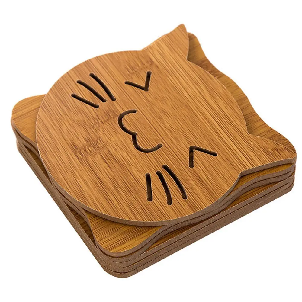 Cute Dining Tables Heat-Resistant Anti-scald Placemats Coasters Fiber Wood Board Home Decoration
Cute Dining Tables Heat-Resistant Anti-scald Placemats Coasters Fiber Wood Board Home Decoration
