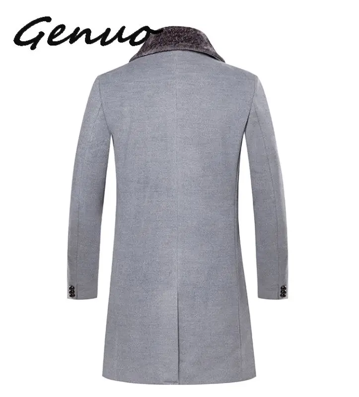 Fur Collar Trench Coat Men Wool Blend Winter Coat Slim Fit Men Manteau Homme Mid-Long Black Grey Mens Trench Coat Blue M~5XL 
Fur Collar Trench Coat Men Wool Blend Winter Coat Slim Fit Men Manteau Homme Mid-Long Black Grey Mens Trench Coat Blue M~5XL
