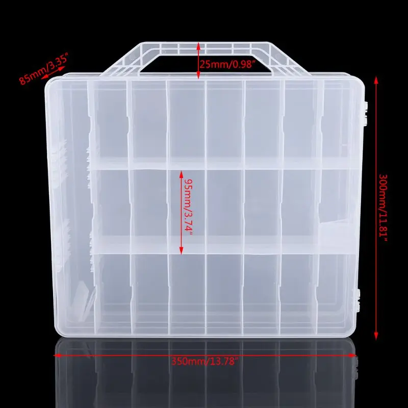 Portable and Clear Nail Polish Storage Box Double Faces Max capacity of 48 pcs adjustable Space Storage organizer of Nail Polish
Portable and Clear Nail Polish Storage Box Double Faces Max capacity of 48 pcs adjustable Space Storage organizer of Nail Polish