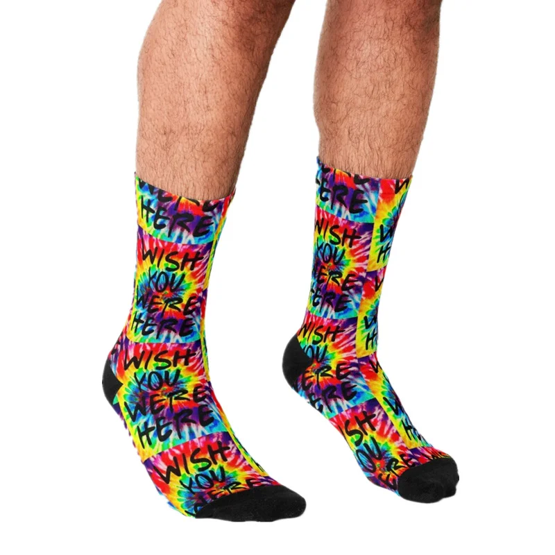 Funny Travis Scott Men's socks Wish you were here Printed rock hip hop Men Happy Socks boys street style Crazy Socks for men 
Funny Travis Scott Men's socks Wish you were here Printed rock hip hop Men Happy Socks boys street style Crazy Socks for men