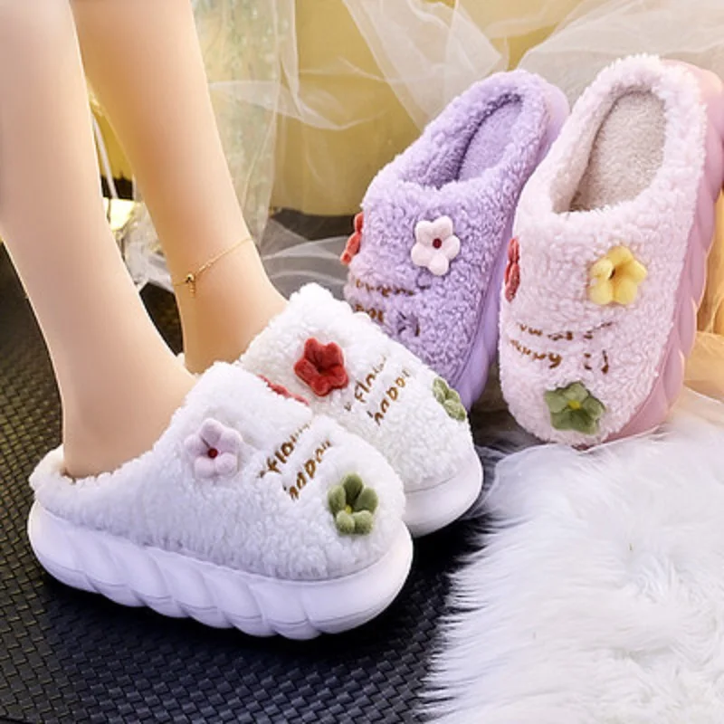 Winter thick-soled women's cotton slippers, slippers, fashion flowers, wear non-slip cotton shoes 36-41 household plush
Winter thick-soled women's cotton slippers, slippers, fashion flowers, wear non-slip cotton shoes 36-41 household plush