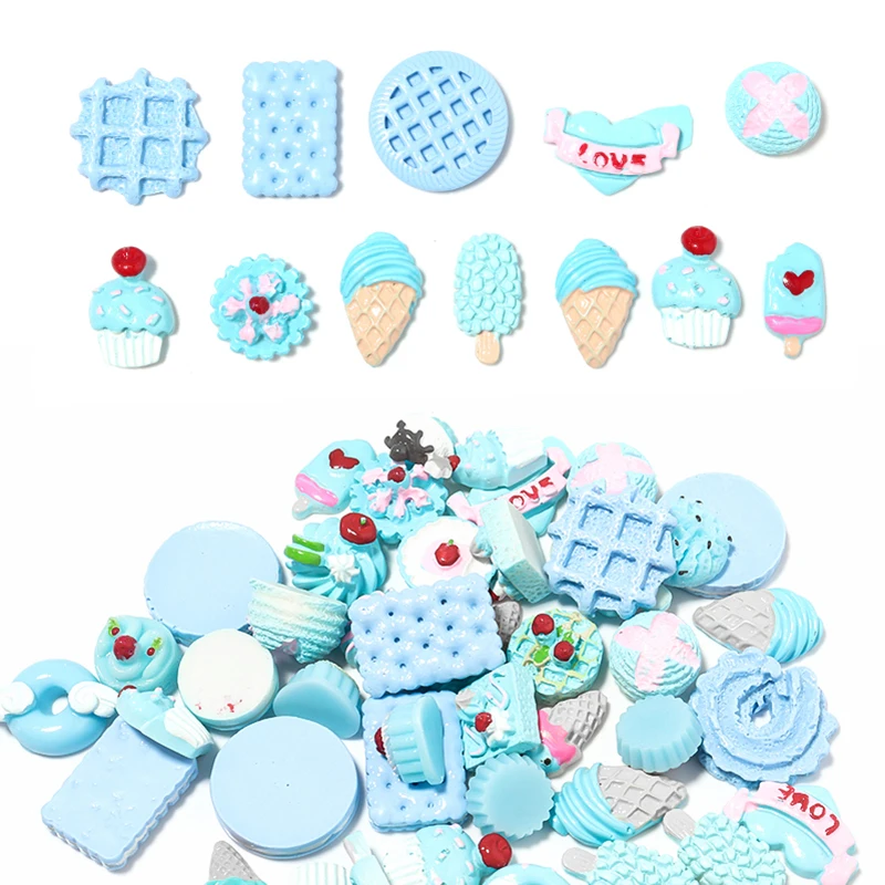10pcs 15-20mm Blue Color DIY Resin Cracker Candy Macaroon Ice Cream Mobile Phone Case Slimes Gel Candy Charm Jewerly Accessories
10pcs 15-20mm Blue Color DIY Resin Cracker Candy Macaroon Ice Cream Mobile Phone Case Slimes Gel Candy Charm Jewerly Accessories