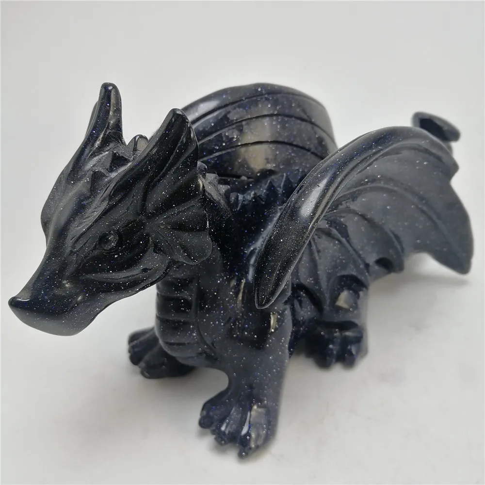 1 pc 14-15cm Super Gorgeous blue sand mineral quartz crystal dragon crystal ornament high quality healing gift
1 pc 14-15cm Super Gorgeous blue sand mineral quartz crystal dragon crystal ornament high quality healing gift