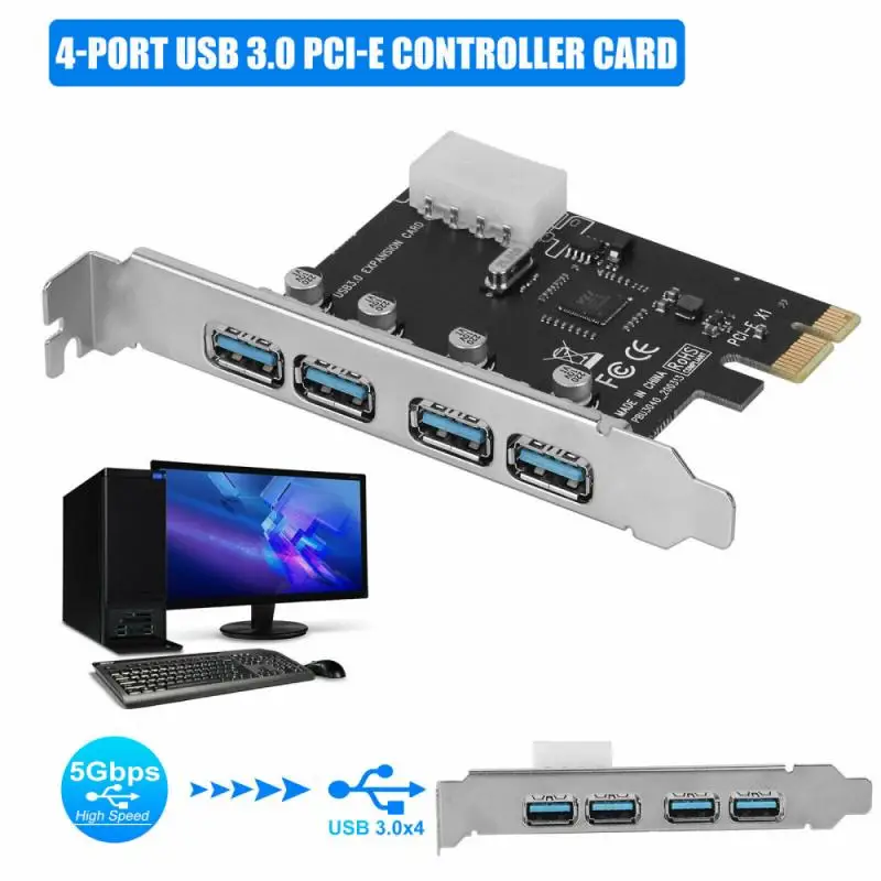 2021 новая 4-портовая USB 3.0 PCI-e Плата расширения PCI Express PCIe USB 3,0 адаптер концентратора 4-портовый USB 3 0 PCI E PCIe Express 1x 
2021 новая 4-портовая USB 3.0 PCI-e Плата расширения PCI Express PCIe USB 3,0 адаптер концентратора 4-портовый USB 3 0 PCI E PCIe Express 1x
