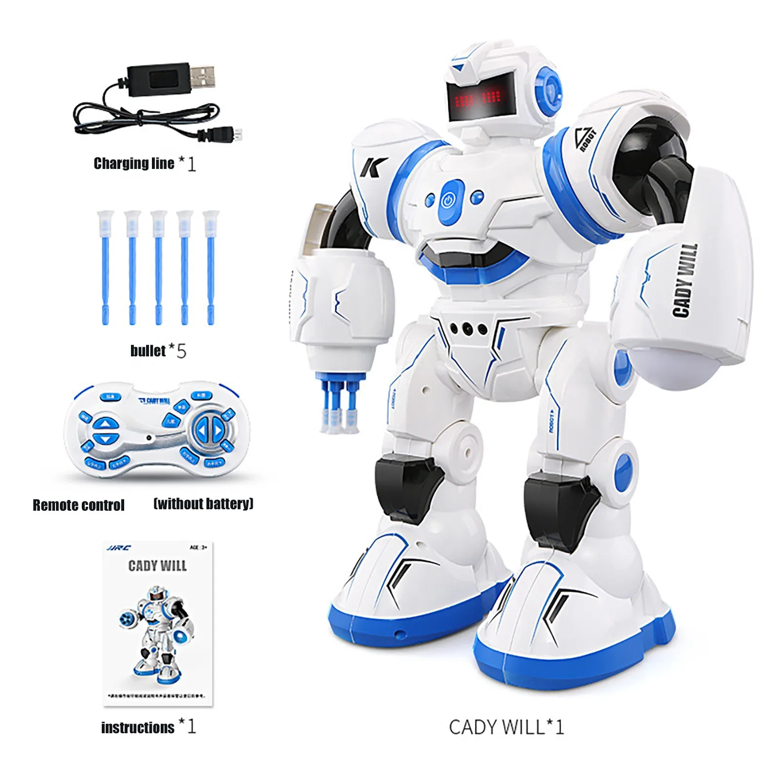 Jjr/c K1 Programmable Remote Control Intelligent Early Education Robot 35cm Singing Dancing Walking Rc Child Interactive Robot
Jjr/c K1 Programmable Remote Control Intelligent Early Education Robot 35cm Singing Dancing Walking Rc Child Interactive Robot