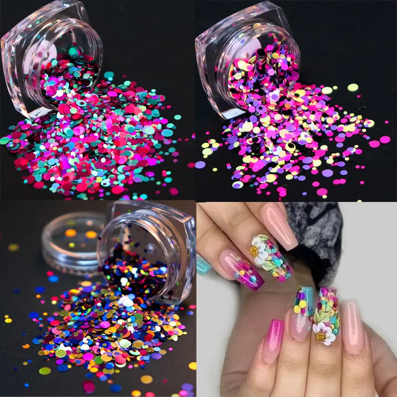 1 Bottle of New 3G Square Bottle of Laser Color Mixed Nail Art Accessories Small Round Piece DIY Nail Art Patch Nail Art Sequins
1 Bottle of New 3G Square Bottle of Laser Color Mixed Nail Art Accessories Small Round Piece DIY Nail Art Patch Nail Art Sequins