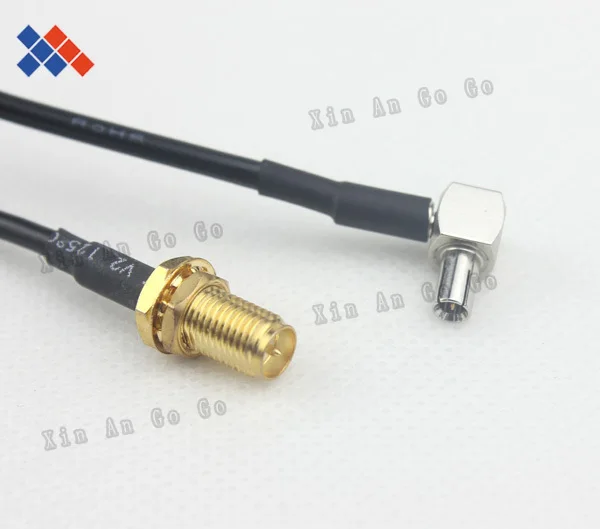 

RP-SMA female to TS9 right angle for ZTE 3G modem by EMS or DHL pigtail cable
