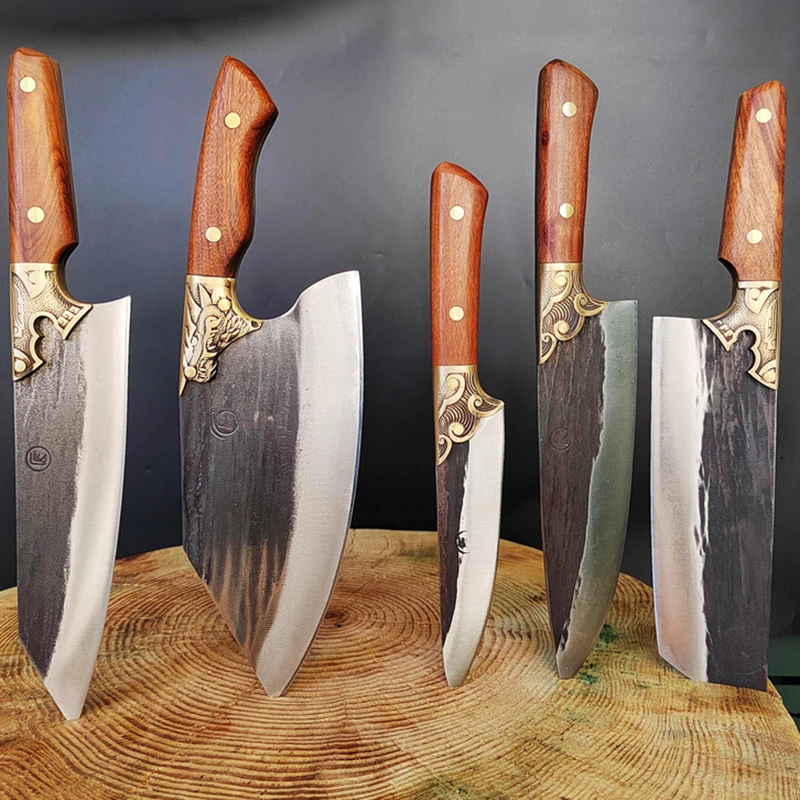 5 шт., кованые кухонные ножи Longquan ручной работы, острые японские ножи шеф-повара
5 шт., кованые кухонные ножи Longquan ручной работы, острые японские ножи шеф-повара