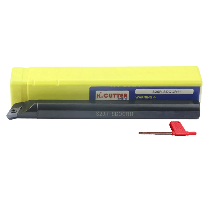 1pc S16Q-SDQCR11 S20R-SDQCR11 S25S-SDQCR11 Internal Turning Tool Holder DCMT Carbide Inserts Lathe Bar CNC Cutting Tools Set
1pc S16Q-SDQCR11 S20R-SDQCR11 S25S-SDQCR11 Internal Turning Tool Holder DCMT Carbide Inserts Lathe Bar CNC Cutting Tools Set