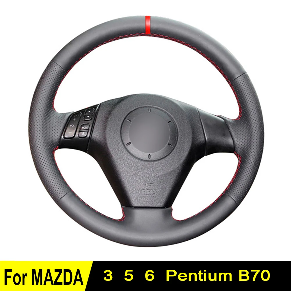 Чехол на руль для Mazda 3, Mazda 5, Mazda 6 2009-2003, черный, прошитый вручную, из натуральной кожи, нескользящий, износостойкий
Чехол на руль для Mazda 3, Mazda 5, Mazda 6 2009-2003, черный, прошитый вручную, из натуральной кожи, нескользящий, износостойкий