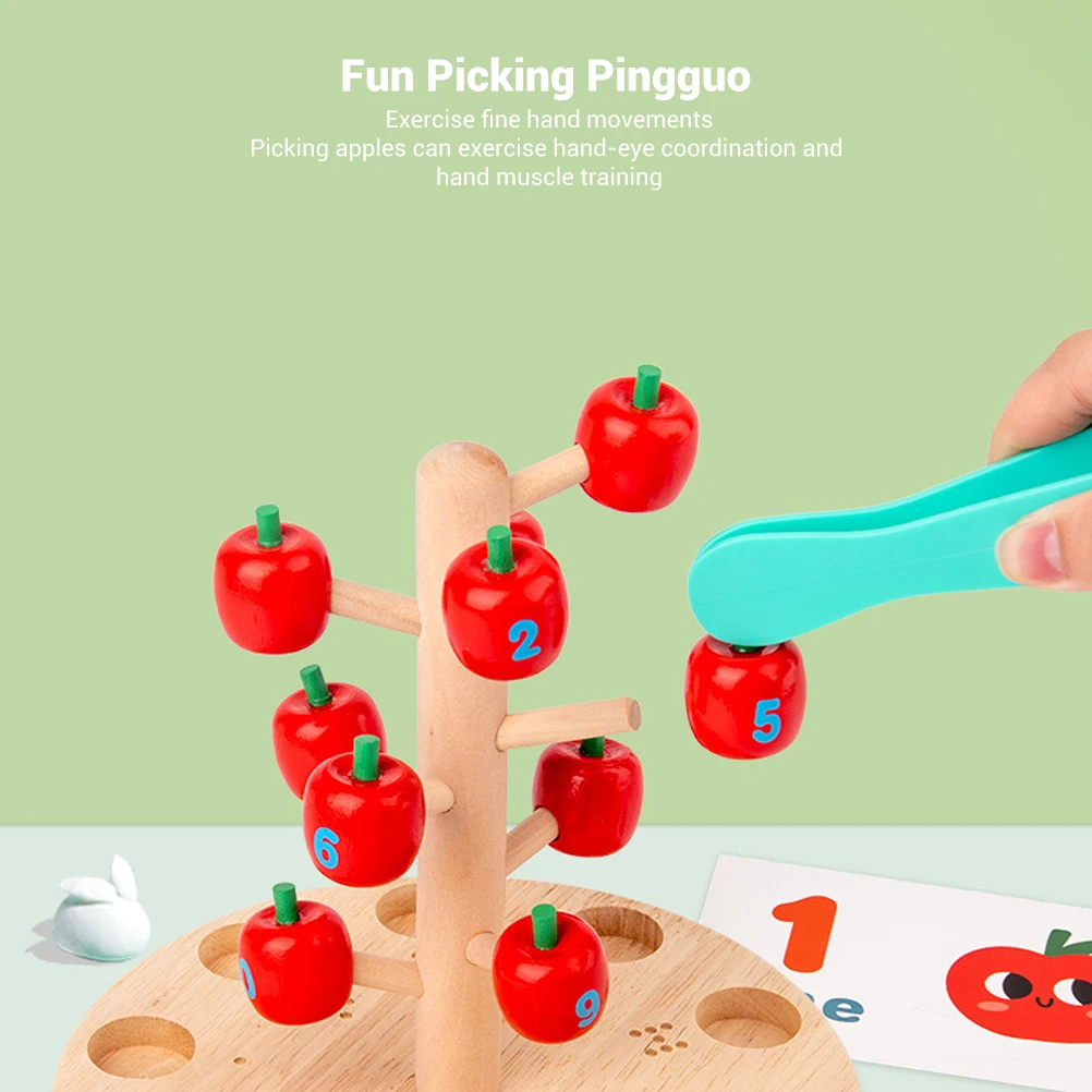 Kids Wooden Apple Picking Game Children Cognitive Digital Learning Math Teaching Aids Educational Toys
Kids Wooden Apple Picking Game Children Cognitive Digital Learning Math Teaching Aids Educational Toys